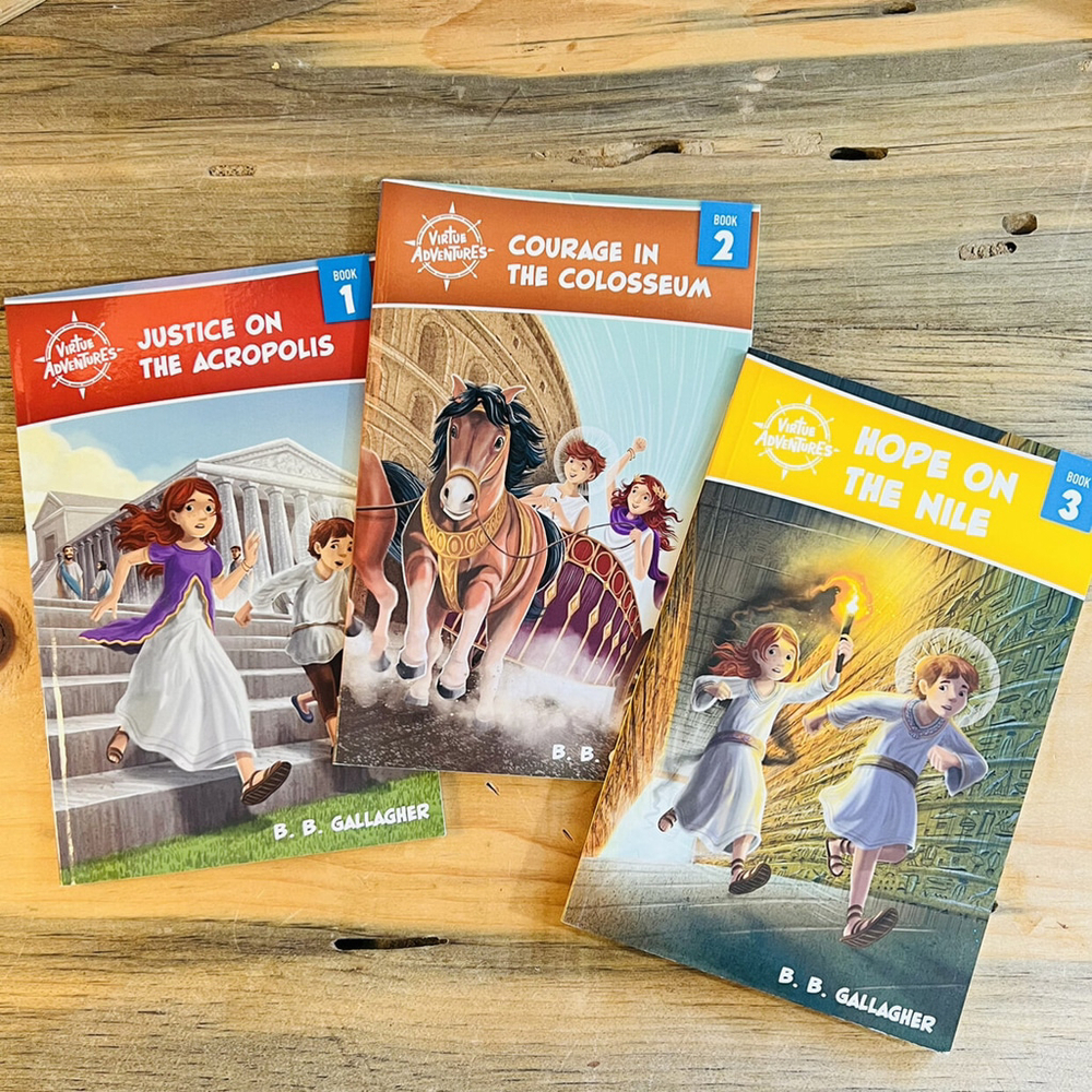 Virtue‎ Adventures Books 1-3 B.B. Gallagher Good & True Media Christian Kids Set